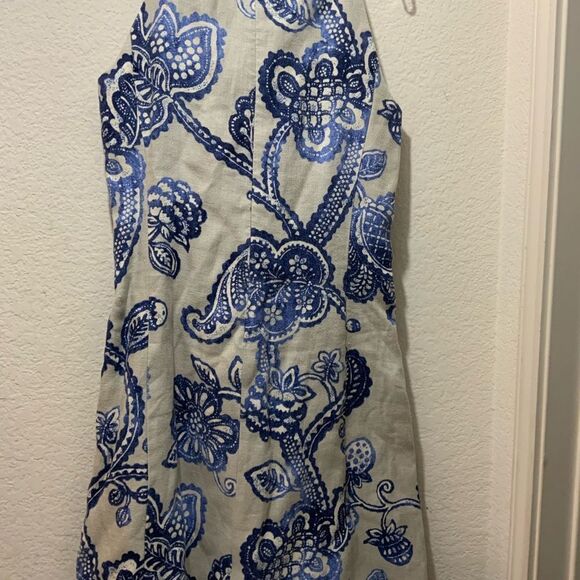 J McLaughlin Edie Halter Linen Sleeveless Dress size 8 - Picture 9 of 10